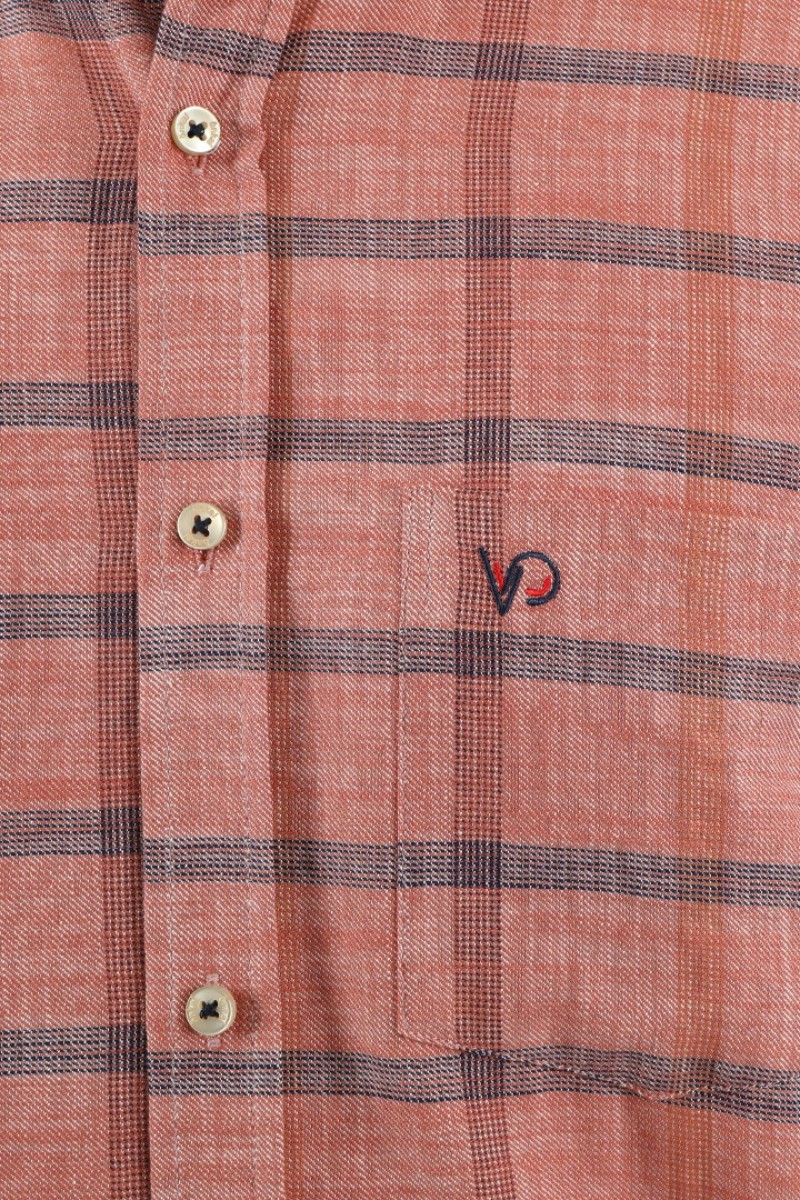 Önkal Gömlek Kırmızı Rengi Geniş Kesim Erkek Uzun Kollu %100 Pamuklu Gömlek  ONK039K