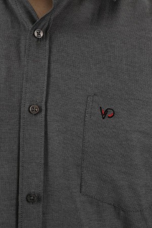 Önkal Gömlek Gri Rengi Erkek Kolay Ütülenebilir Pamuklu Mevsimlik Uzun Kollu Klasik Geniş Kesim Gömlek ONK045