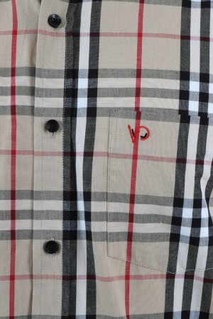 Önkal Gömlek Krem Rengi Geniş Kesim Erkek Uzun Kollu %100 Pamuklu Gömlek  ONK041KR