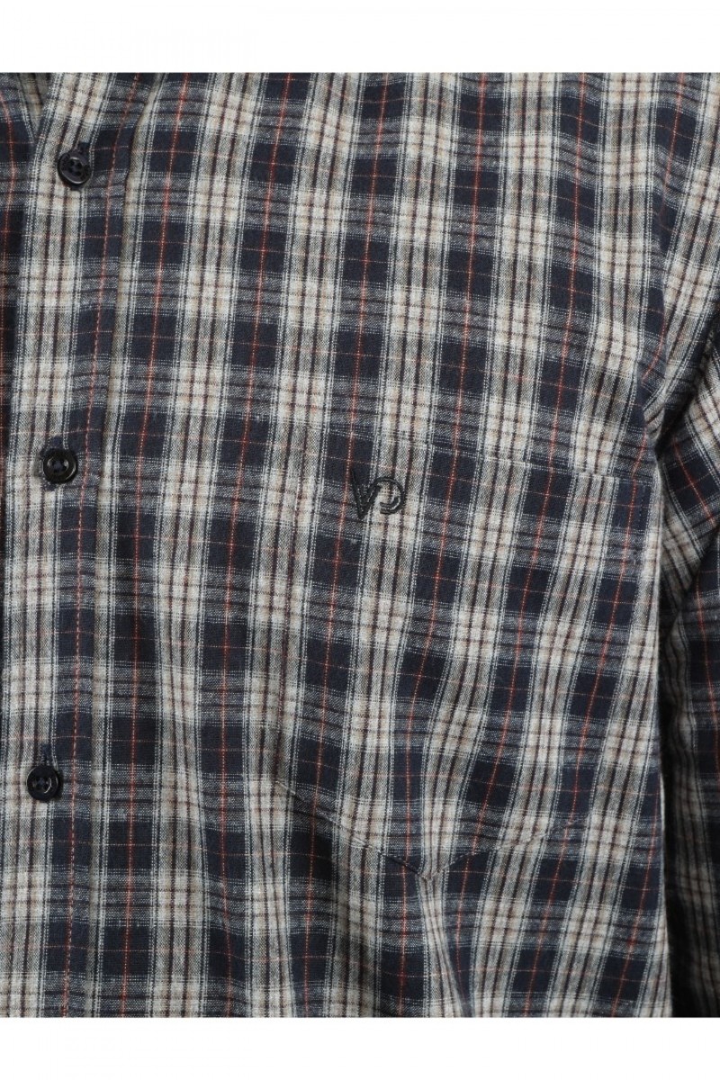 Önkal Gömlek Koyu Lacivert Rengi Erkek Kışlık Pamuklu Uzun Kollu Geniş Kesim Gömlek ONK009