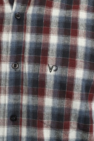 Önkal Gömlek Lacivert Rengi Erkek Kışlık Pamuklu Uzun Kollu Geniş Kesim Gömlek ONK012