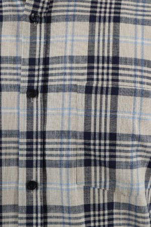 Önkal Gömlek Vizon Rengi Geniş Kesim Erkek Uzun Kollu %100 Pamuklu Gömlek  ONK040V