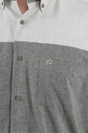 Önkal Gömlek Yeşil Rengi Pano Desenli Erkek Kışlık Uzun Kollu Klasik Geniş Kesim Gömlek ONK024