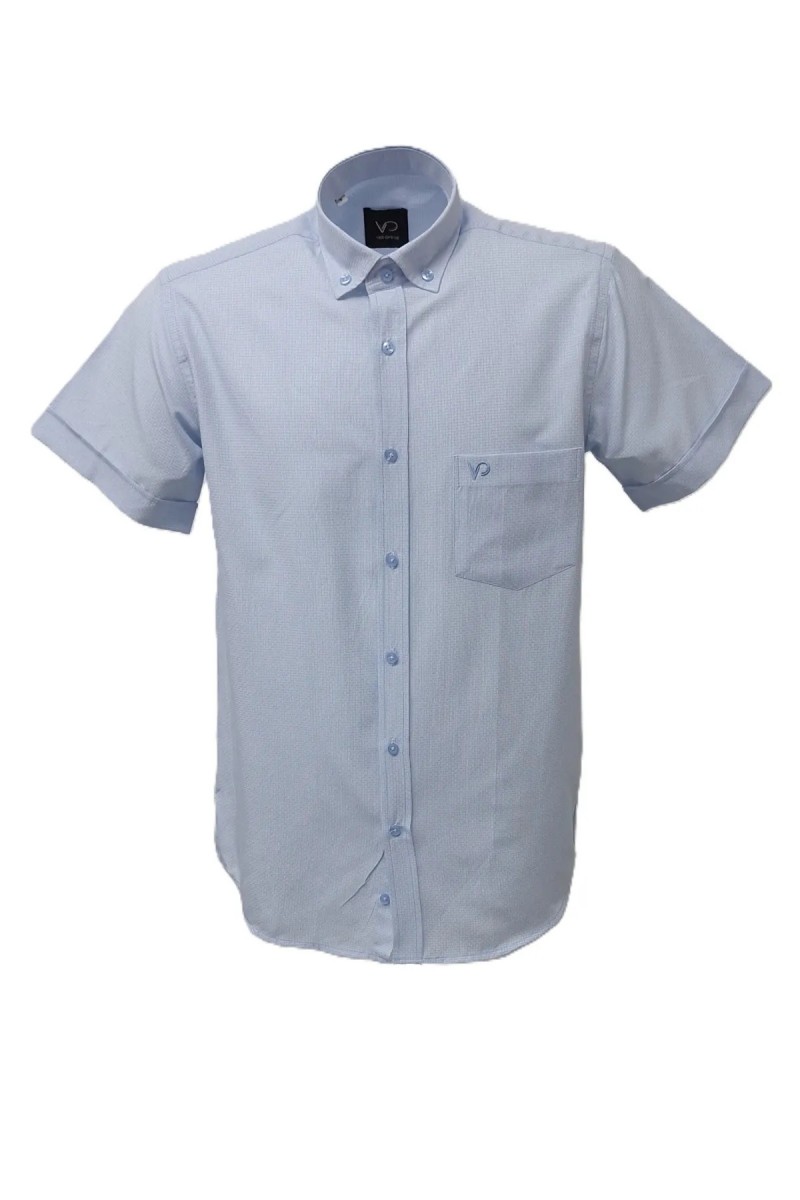 Önkal Gömlek Pötikareli Kendinden Nokta Desenli Mavi Kısa Kollu Yakası Düğmeli Klasik Kesim Yazlık Erkek Gömlek Önkal Gömlek Pötikareli Kendinden Nokta Desenli Mavi Kısa Kollu Yakası Düğmeli Klasik Kesim Yazlık Erkek Gömlek