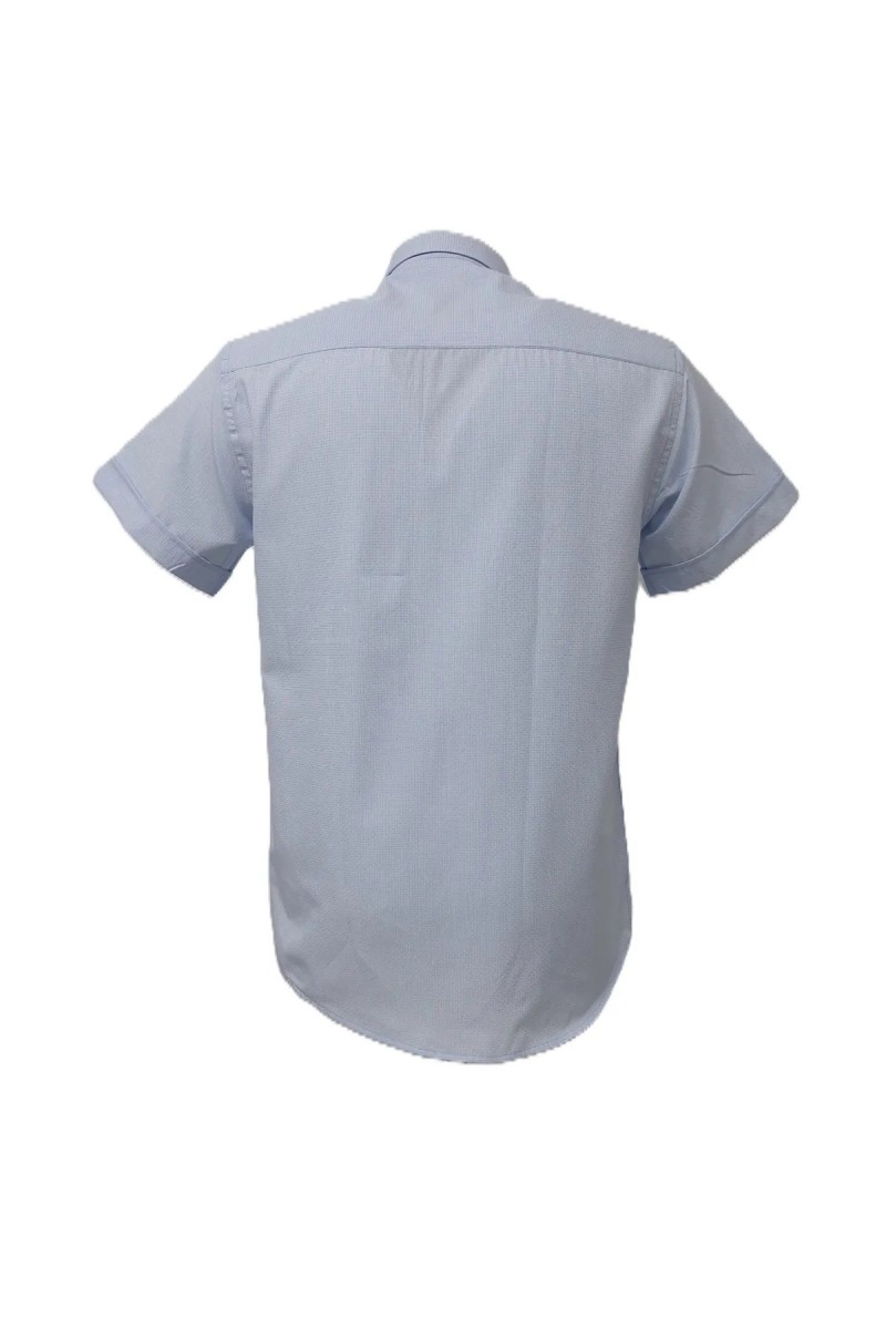 Önkal Gömlek Pötikareli Kendinden Nokta Desenli Mavi Kısa Kollu Yakası Düğmeli Klasik Kesim Yazlık Erkek Gömlek Önkal Gömlek Pötikareli Kendinden Nokta Desenli Mavi Kısa Kollu Yakası Düğmeli Klasik Kesim Yazlık Erkek Gömlek